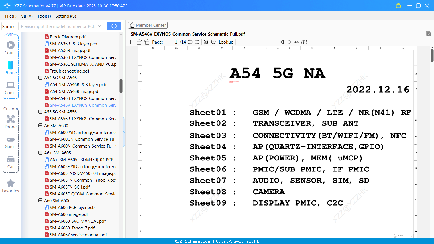 Samsung SM-A546V_EXYNOS_Common_Service_Schematic_Full
